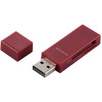 ELECOM エレコム  USB2.0対応カードリーダー/スティックタイプ/SD+microSD対応/レッド MR-D205RD | NEXT!