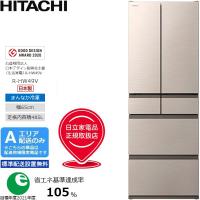 HITACHI 日立 冷蔵庫 6ドア フレンチドア 485L HWタイプ R-HW49V[N]ライトゴールド[Aエリア限定配送] | NEXT!