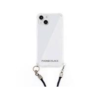 PHONECKLACE  PHONECKLACE ロープショルダーストラップ付きクリアケース for iPhone 13 ネイビー PN21594i13NV | NEXT!