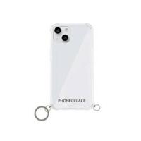 PHONECKLACE  PHONECKLACE ストラップ用リング付きクリアケース for iPhone 13 シルバーチャーム PN21598i13SV | NEXT!