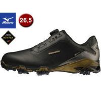 ミズノ mizuno  メンズ ゴルフシューズ ジェネム PRO GTX BOA 26.5cm 59：ブラック×ゴールド | NEXT!