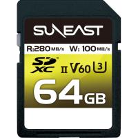 SUNEAST サンイースト SDXCカード SUNEAST ULTIMATE PRO SD UHS-II V60カード 64GB SE-SDU2064GC280 | NEXT!