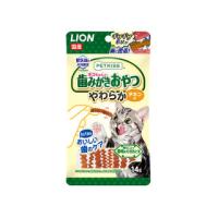 LION PET ライオン商事  PETKISS ネコちゃんの歯みがきおやつ やわらか チキン味 14g | NEXT!
