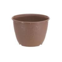山田化学  植木鉢 ビオラデコ 8号 チョコブラウン (プラスチック製 プランター) | NEXT!