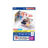 サンワサプライ フォト光沢CD・DVDケースカード(見開き) A4 JP-INDGK2N | NEXT!