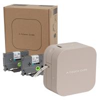 brother/ブラザー ラベルライター P-TOUCH CUBE Latte ピータッチキューブ ラテ PT-P300BTLT 3.5-12mm対応 | NEXT!