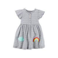 carters カーターズ  【在庫処分】 18M　ワンピース・ブルマセット ボーダー×レインボー　118I06918 | murauchi.co.jp