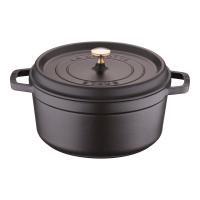 staub ストウブ ホーロー鍋  RST3409 ピコ・ココット ラウンド (26cm)/ブラック | murauchi.co.jp