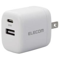 ELECOM エレコム AC充電器/USB充電器/USB PD準拠/30W/USB-C1ポート/USB-A1ポート/スイングプラグ/ホワイト MPA-ACCP30WH | murauchi.co.jp