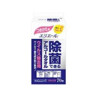 DAIO 大王製紙  エリエール 除菌できるアルコールタオル ウイルス除去用 詰替用 70枚入り | murauchi.co.jp