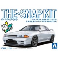 AOSHIMA アオシマ  ザ・スナップキット No.14-SP2 ニッサン R32 スカイラインGT-R カスタムホイール(クリスタルホワイト) | murauchi.co.jp