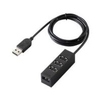 ELECOM エレコム USB2.0ハブ/機能主義/バスパワー/4ポート/100cm/ブラック U2H-TZ427BBK | murauchi.co.jp