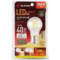 IRIS OHYAMA/アイリスオーヤマ  LED電球 ミニクリプトン球 小形 電球色 (440lm) LDA4L-G-E17-FC | murauchi.co.jp