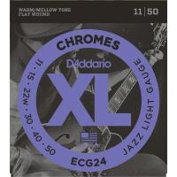 D'Addario ECG-24 Light フラットワウンド ギター弦 1set | ミュージックファーム