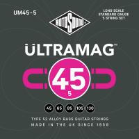 RotoSound ベース弦 ULTRAMAG UM45-5 ROT-UM45/5 Long Scale5弦ベース用を 1set | ミュージックファーム