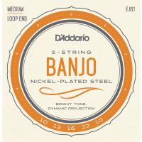 D'Addario(ダダリオ) EJ61 5-String Banjo, Nickel Plated, Medium 10-23 | ミュージック プラント Yahoo!店