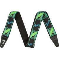 Fender(フェンダー) Neon Monogrammed Strap, Green/Blue | ミュージック プラント Yahoo!店