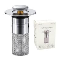 TOKAIZ ヘアキャッチャー 排水溝 ゴミ受け 排水口 洗面台 ネット ステンレス ゴキブリ対策 蓋 34~45mm対応 目詰まり防止 掃除しやすい THG-HC01シル | 睦Shopリユース店