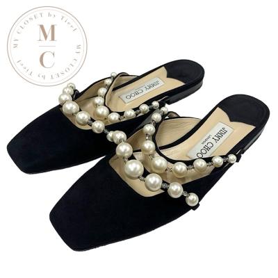 JIMMY CHOO レディースフラットシューズ（シューズ素材：スエード