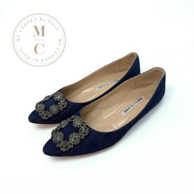 極美品　MANOLO BLAHNIKマノロブラニク　ハンギシフラットパンプス 楽天市場】【10/10～10/13限定・最大2万円OFFクーポン配布中