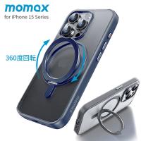 アイフォン15プラス iPhone15/15Plus/15Pro/15ProMax momax MagSafe対応 360° 回転 Roller 折りたたみ スタンドｘマグセーフ対応ｘスマホリング | Mycase Shop Yahoo!店