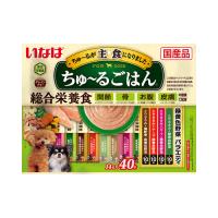 P-4901133714153 いなばペットフード ちゅ〜るごはん 40本入り 緑黄色野菜バラエティ 国産 犬用総合栄養食 | 日本橋CHACHA!ヤフー店