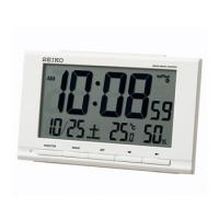 SQ789W セイコー 電波目覚まし時計 温度湿度表示付き | 日本橋CHACHA!ヤフー店