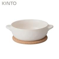 KINTO ほっくり 丸グラタン 白 コルクマット付き 23077 キントー)) | neut kitchen(ニュートキッチン)