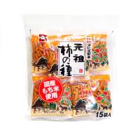 浪花屋製菓 元祖柿の種 徳用袋 (15g×15袋入) 新潟 米菓 お土産 お取り寄せ | 越後まんぷく堂