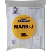 セイニチ 「ユニパック」 ＭＡＲＫ−Ｊ ３４０×２４０×０．０４ １００枚入 MARK-J-100  【369-0487】 | オレンジ便利