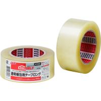 ニトムズ 透明梱包用テープ ロング J6180  【441-8280】 | オレンジ便利