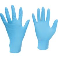 ミドリ安全 ニトリル使い捨て手袋 粉付 青 ＳＳ （１００枚入） VERTE-752K-SS  【821-9666】 | オレンジ便利