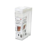 パール金属 冷水ポット 冷水筒 ピッチャー 2.5L タテヨコ お茶 麦茶 日本製 ホワイト ドアポケットにぴったり HB-6709 | neut tools(ニュートツールズ)
