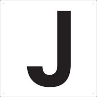 表示板 アルファベット「J」 420X420 TRUSCO TAEHJ-3100 | neut tools(ニュートツールズ)