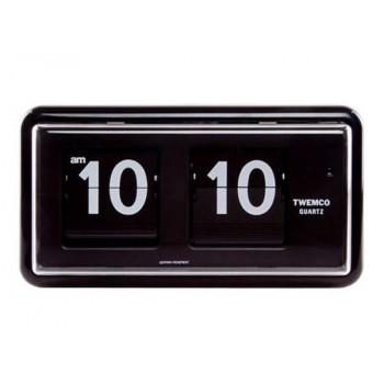 TWEMCO トゥエンコ QT-30　置き掛け兼用パタパタ時計 TWEMCO(トゥエンコ) 置き・掛け兼用 パタパタ時計 QT-30 ブラック