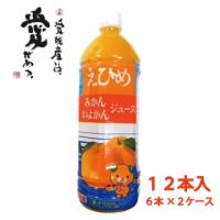 12本セット えひめ みかん・いよかん 混合 ジュース 1000ml×12本 − えひめ飲料 [賞味期限：2025年1月5日]（124-B15110-2） | ナジャ工房