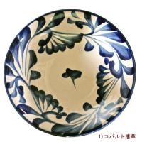 送料無料】壺屋焼 沖縄 やちむん（焼き物/陶器）7寸皿 （染付 コバルト