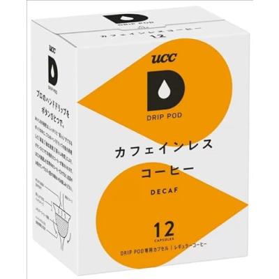 UCC ドリップポッド 専用カプセル カフェインレスコーヒー 12杯分 90g