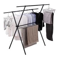 アイリスオーヤマ 伸縮自在で洗濯物の量で調節可能なコンパクト洗濯物干し 布団も干せる頑丈設計 約5人用 幅約92-152×奥行約64×高さ約12 | 39way