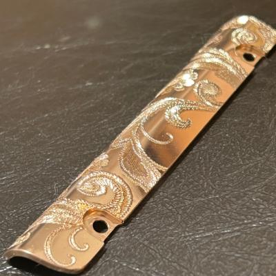 長澤製作所：総銀製サイドキーガードセルマー用(アルト・テナー兼用)3号洋彫り 総銀製サイドキーガード - 長澤製作所(総銀製管楽器ブースト