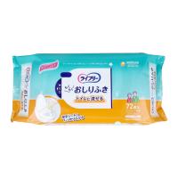 ユニ・チャーム ライフリー トイレに流せる らくらくおしりふき 72枚入りＸ12パック | 日用品・消耗品ショップなごみ