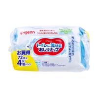 ピジョン トイレに流せるおしりナップ ふんわり厚手 72枚 4個入り X3パック 爆買 | 日用品・消耗品ショップなごみ