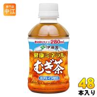 伊藤園 健康ミネラルむぎ茶 280ml ペットボトル 48本 (24本入×2 まとめ買い) お茶 デカフェ ノンカフェイン | 専門店中江