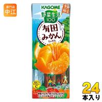 カゴメ 野菜生活100 有田みかんミックス 195ml 紙パック 24本入 野菜ジュース 季節限定 みかんジュース ありだみかん 和歌山 | 専門店中江