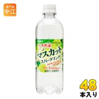 サンガリア 伊賀の天然水 マスカットスパークリング 500ml ペットボトル 48本 (24本入×2 まとめ買い) | 専門店中江
