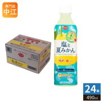 えひめ飲料 POM ポン 塩と夏みかん 490ml ペットボトル 24本入 熱中症対策 冷凍可能 季節限定 | 専門店中江
