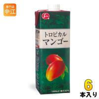 ジューシー トロピカルマンゴー 1000ml 紙パック 6本入 果汁飲料 マンゴージュース 大容量 | 専門店中江
