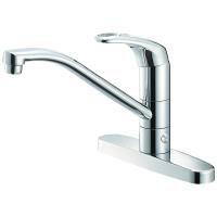 SANEI 三栄水栓 K676BK-13 シングル台付分岐混合栓 レバーカートリッジPU101-120X 食器洗い機の接続に便利な分岐口付 キッチン 台所 寒冷地 (送料区分：B) | プロ工具.comヤフー店