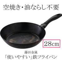 【送料込み】【日本製】 SUITO　使いやすい　鉄フライパン　２８ｃｍ　IH対応　藤田金属　スイト　調理器具　鉄　フライパン　ハードテンパー加工 | 金物&雑貨SHOP2030 中川商光