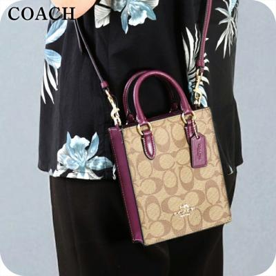 【美品】COACH シグネチャー ハンドバッグ ショルダーバッグ 2WAY コーチ ショルダーバッグ シグネチャー 2way（レディースファッション